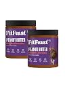 FitFeast Chocolate Peanut Butter | 380g x 2 | Healthy Chocolate Spead | No Trans Fats or Cholesterol | Sweetened with Dates | Delicious Nut Butter | As Seen on Shark Tank gallery image