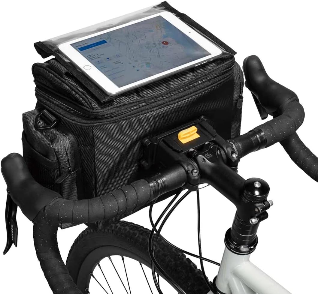 Topeak Tourguide DX Bicycle Handlebar Bag, 8.1 Litre Capacity, Black