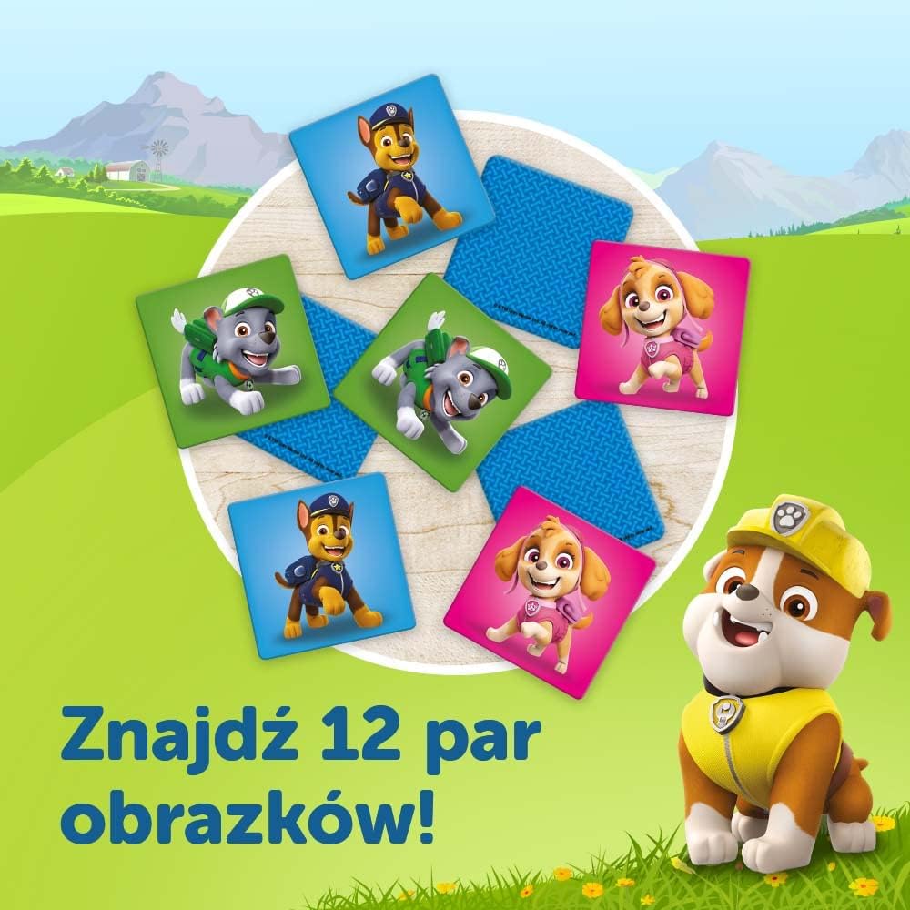 Trefl - Memos Maxi Paw Patrol, educational game for the youngest, photo pair search, game with fairy tale characters Paw Patrol