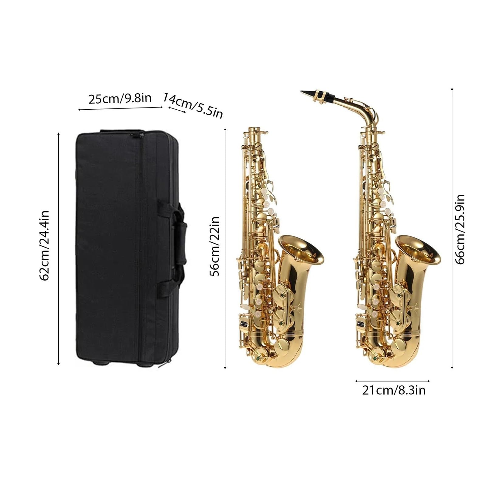 Saksofon altowy instrument dęty blaszany Es dur instrument dla początkujących Instrument saksofonowy