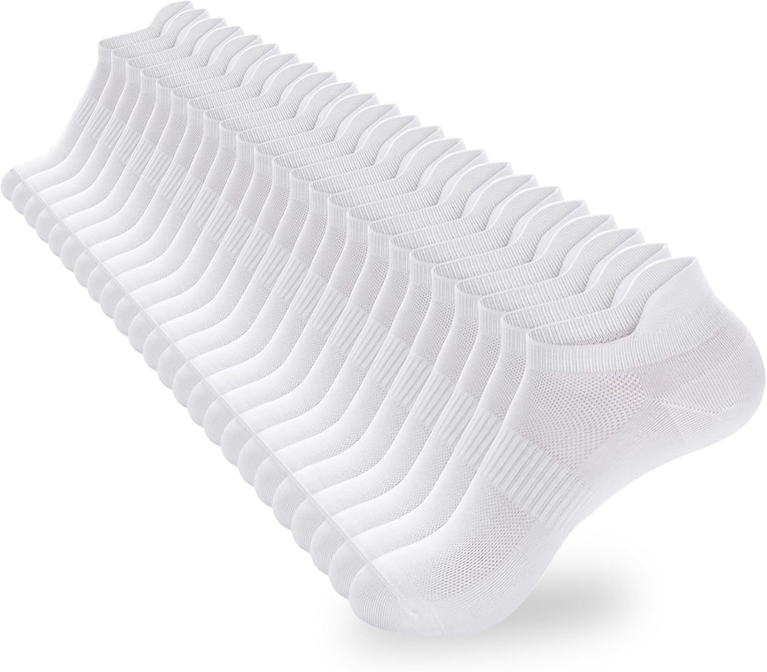 Womens Ankle Socks,Low Cut No Show Cotton Athletic Socks With Tab 6/12Pairs | White Thin Summer Short Low Rise Liner Sport Running Workout Sneaker Lightweight Yogs Pilates Golf Footies Socks Non Slip