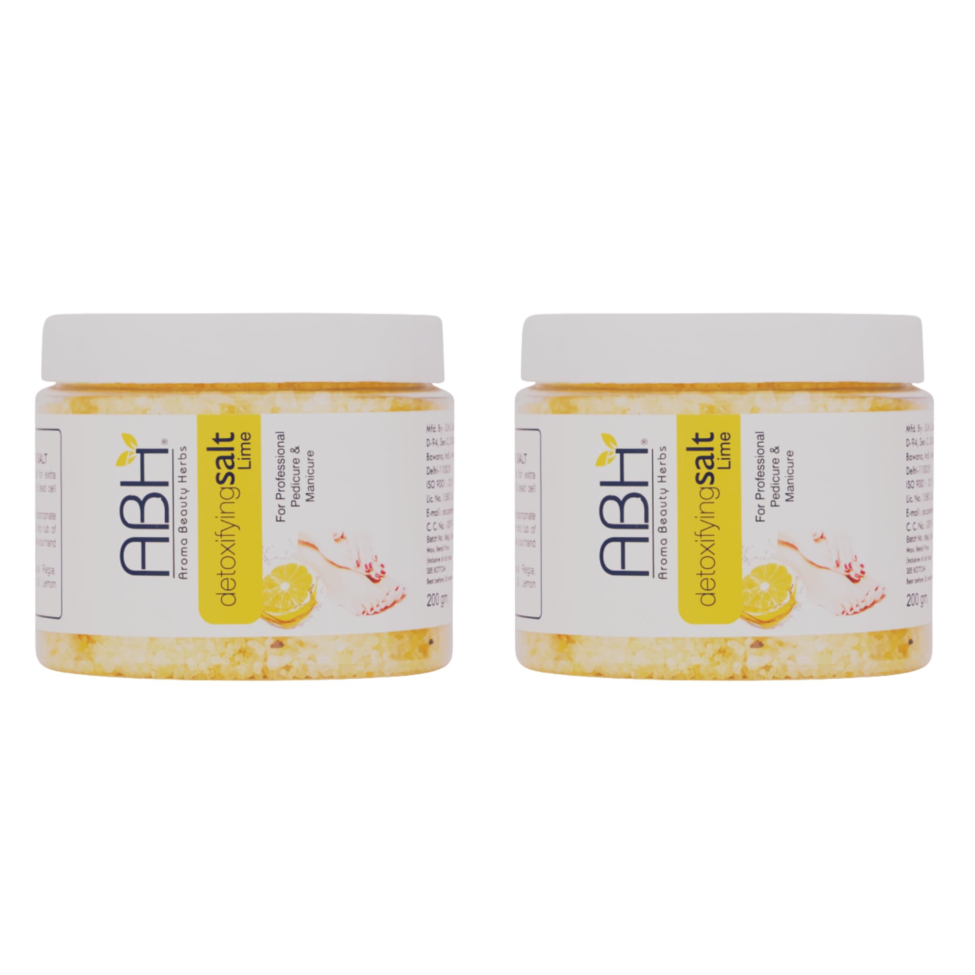 ABH Detoxifying Lime Salt for Pedicure & Manicure – Pack of 2 x 200g – Professional Foot & Hand Soak with Refreshing Lime Extract – Softens, Detoxifies & Rejuvenates Skin – Spa & Salon Use-picture-18