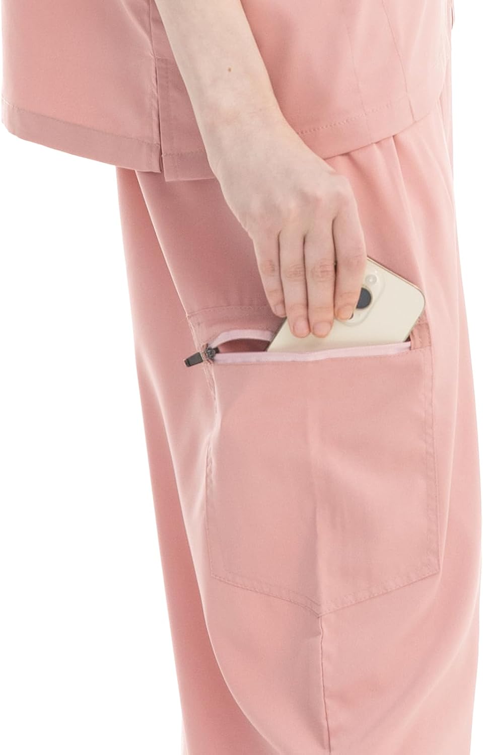 VICOGARD Women’s Jogger Scrub Set – Stretch V Neck Top & Jogger Pants Nursing Medical Uniform