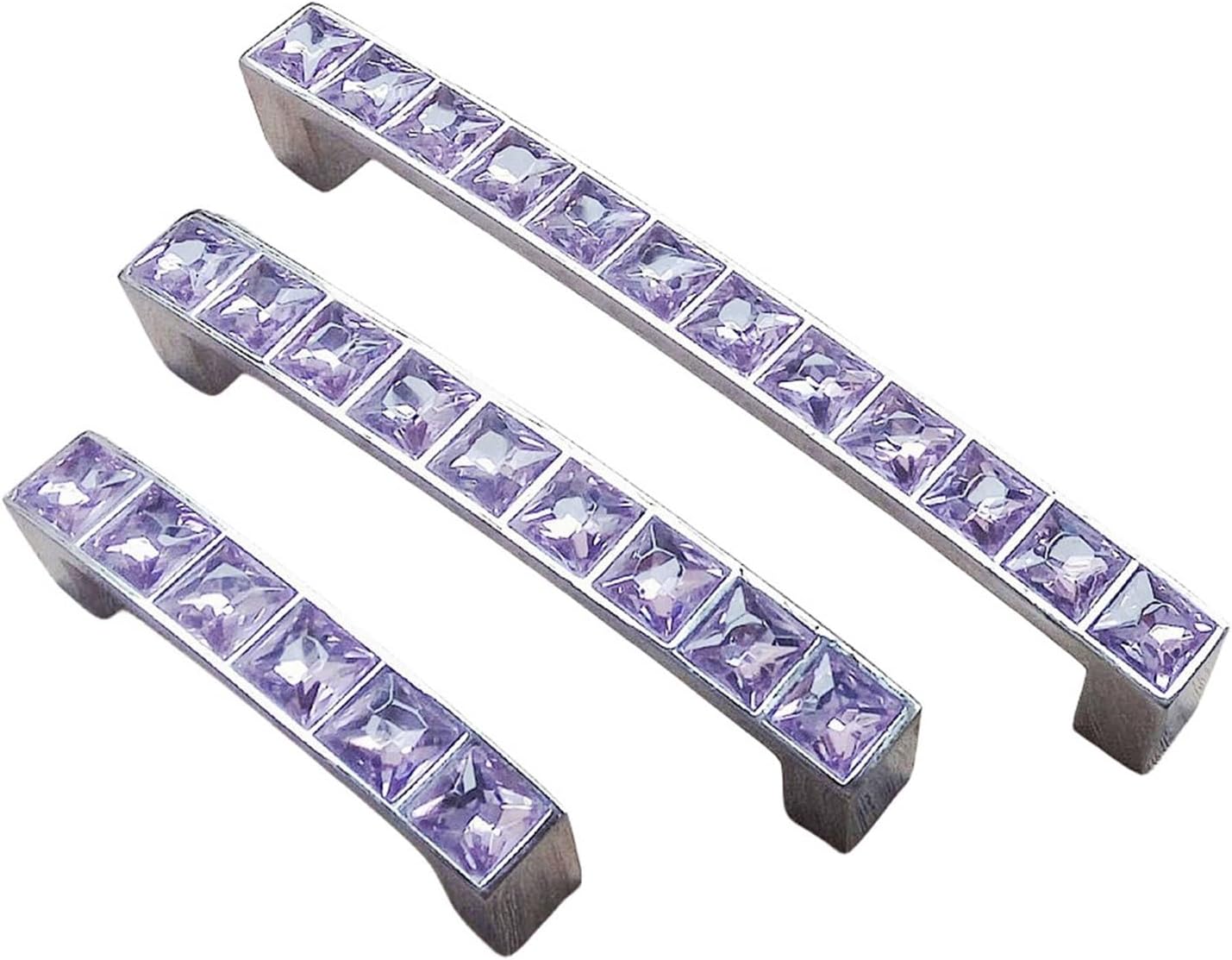 Crystal Glass Diamond Handle Furniture Hardware Door Drawer Knobs Wardrobe Kitchen Cabinets Cupboard Dresser Pulls 2Pcs(16mm)