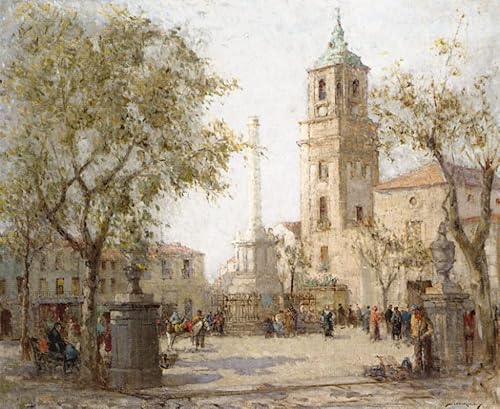 ARTXLXXBN Famous Painting Art Wall Decor Abstract Art Picture the Cathedral Algeciras by William Hankey R.w.s. Animal Pictures for Home Decor 60x90cm