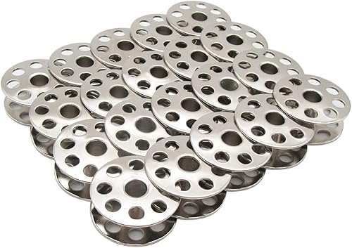 CKPSMS Marca: bobinas de metal de tamaño M con diámetro de orificio interior de 1/4 pulgadas (0.236 in) compatible con/reemplazo para CONSEW Marca