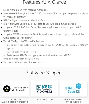 Waveshare STLINK-V3SET Modular in-Circuit Debugger Programmer for STM8 STM32 USB JTAG