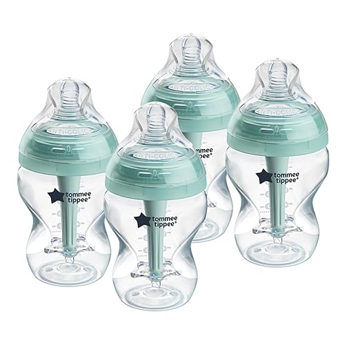 Tommee Tippee Advanced - Biberones anticólicos de 9 onzas sin BPA, para recién nacido de 0 meses en adelante, pezón de flujo lento similar al pecho,