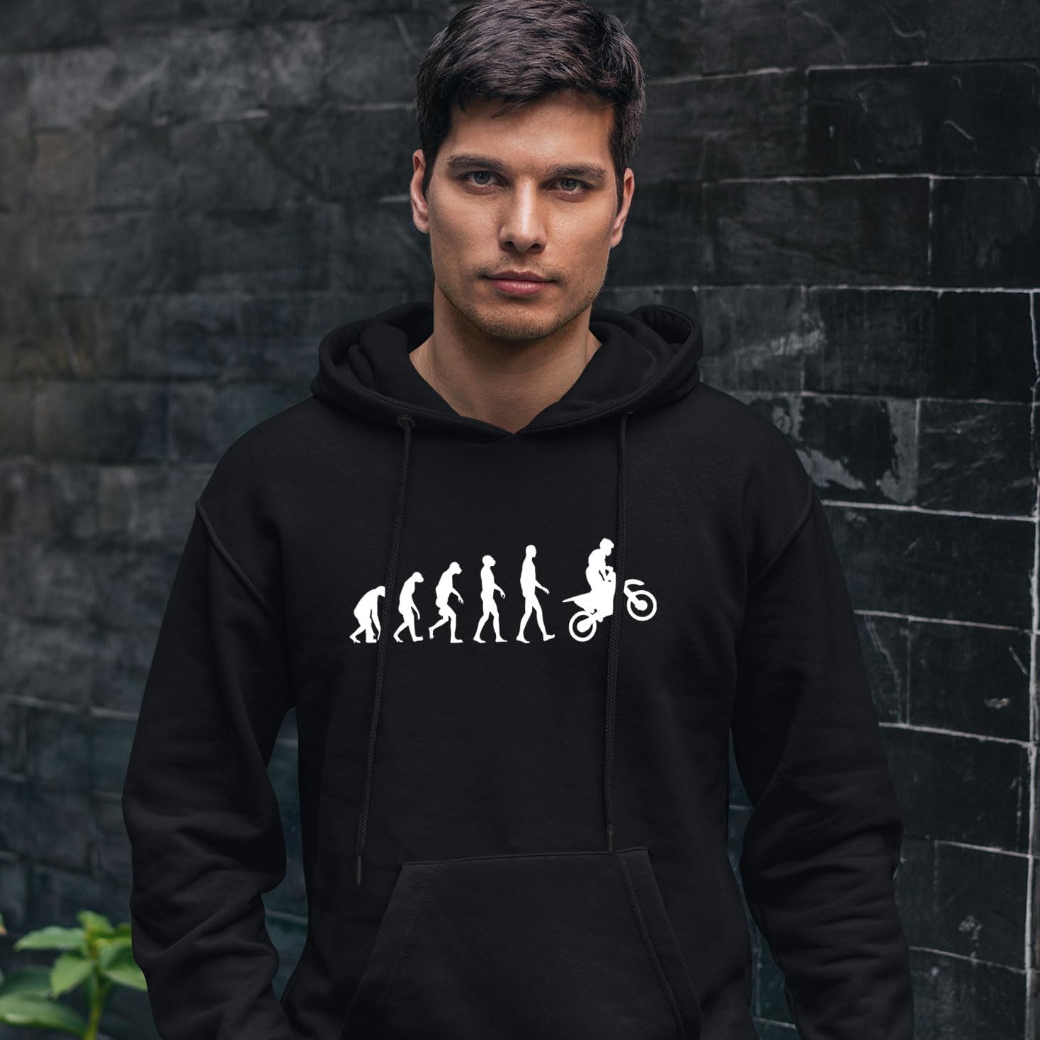 lepni.me Hoodie Sweatshirt Motocross Evolution Dirt Bike Motorcycle Gear Racing Wear Motorbike Off-Roading