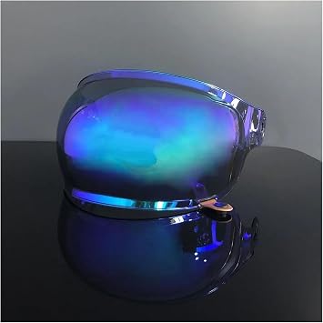 Motorcycle Helmet Visor Anti-UV PC Visor Lens Bullitt Model Replacement Visor for Bell Bullitt Bubble VisorBlue