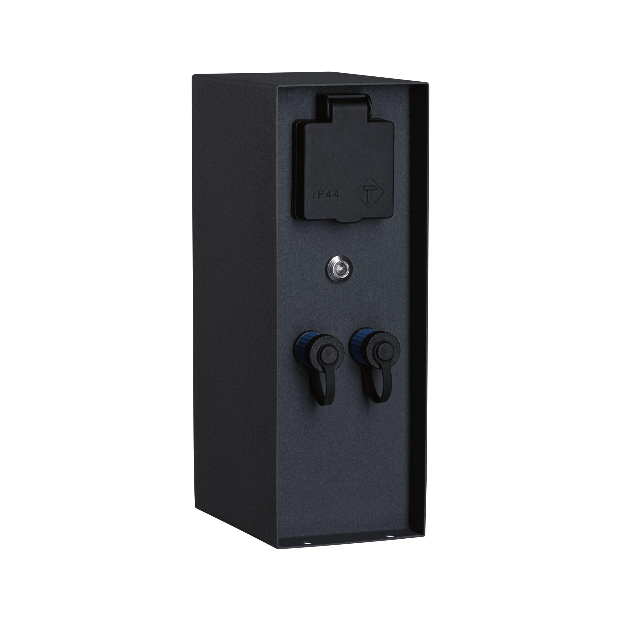 Paulmann 94701 Plug & Shine - Lámpara de exterior con sensor crepuscular, IP44, conectores 2 x 230 V, 2 x Plug & Shine 24 V