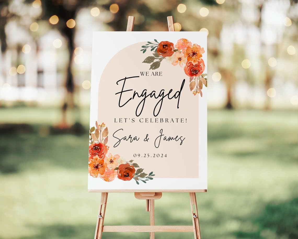 Engagement Welcome Sign, Wedding Welcome Sign, Engagement Party Sign, Engagement Sign, Engagement Sign for Yards