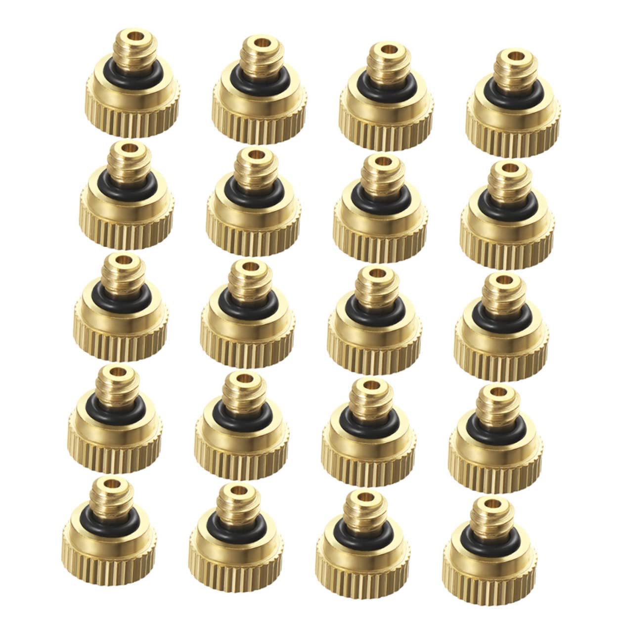 POPETPOP 40pcs 0.3cm Mist Nozzles Brass Misting Nozzle for Sprayer Atomizing Nozzle Low Pressure Misting Sprayer
