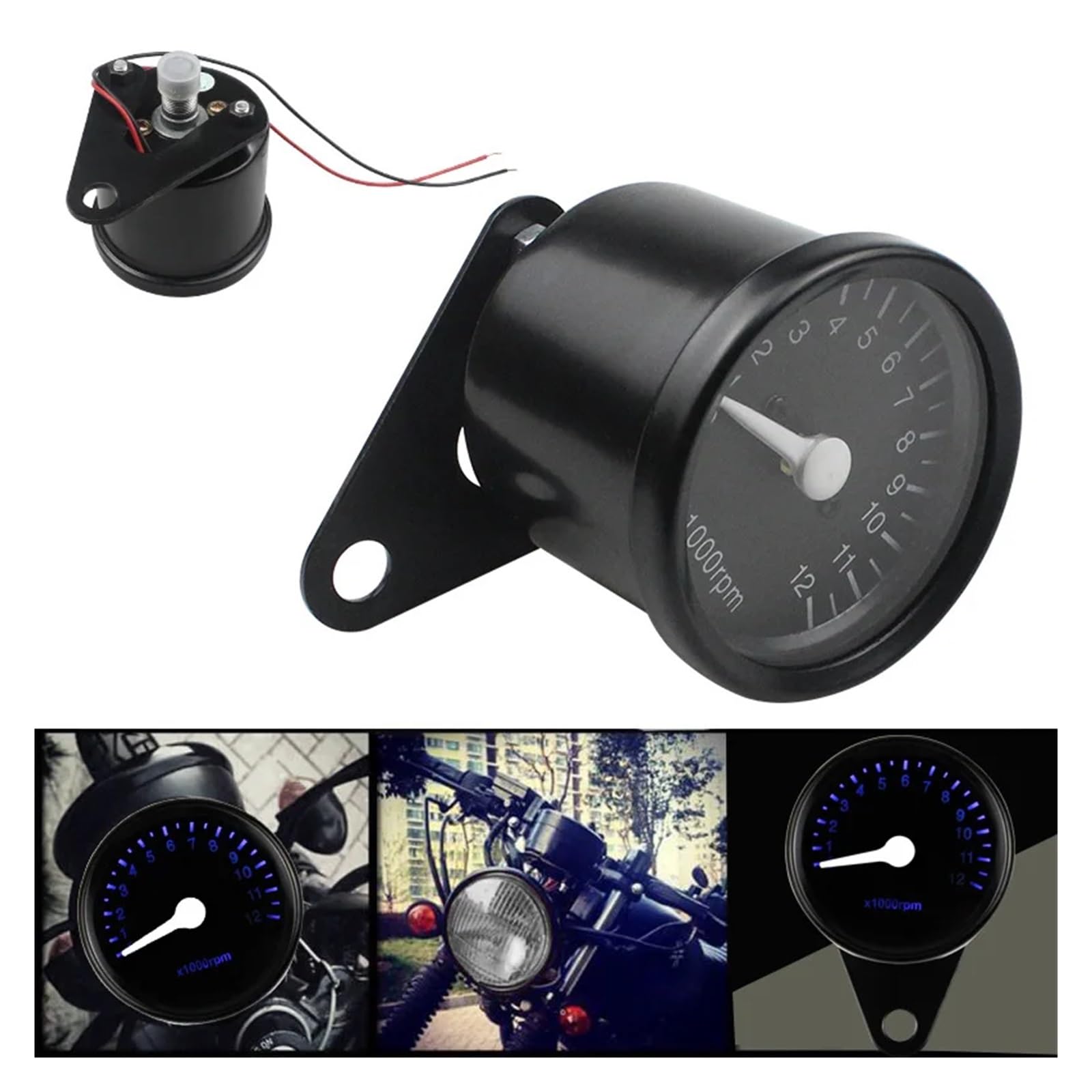 Contagiri Per Moto, Contagiri Meccanico A LED, Strumento Per Moto, Indicatore Digitale Per Moto Indicatore