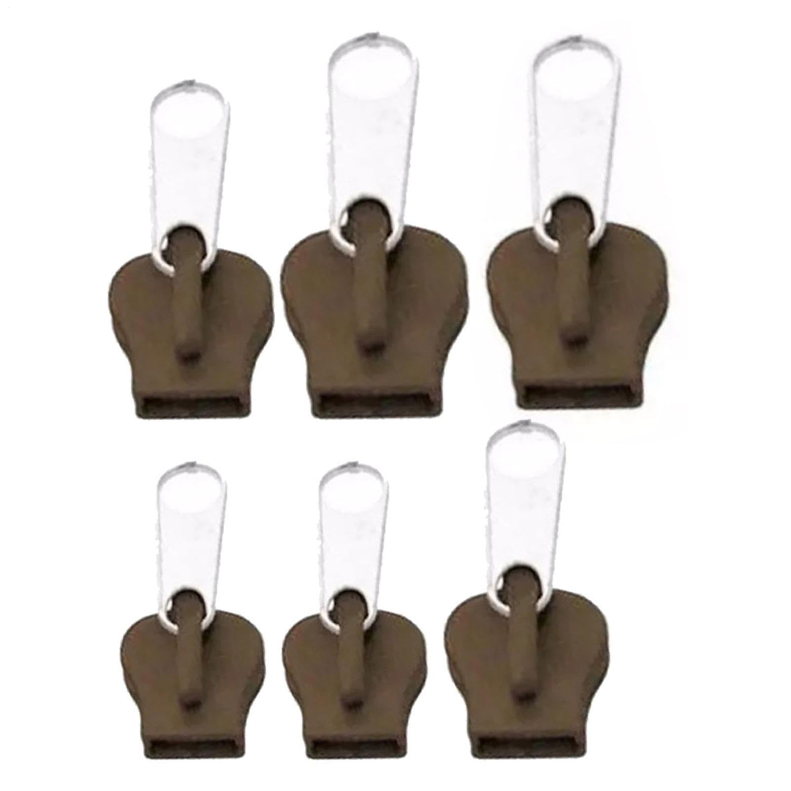 Kit Per La Riparazione Delle Cerniere 6 Pezzi di Forniture per Cucito | Pomelli e Testine di Cerniera per Lavori Artigianali Cappotti Giacca Valigie Zaini Tende