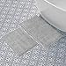 Produktbild Laura Ashley Butter-Chenille-Badteppich, saugfähig, zottelig, Rutschfester Plüschteppich, für Badewanne und Waschbecken, 2 Stück (43,2 x 61 cm und 50,8 x 86,4 cm), Grau