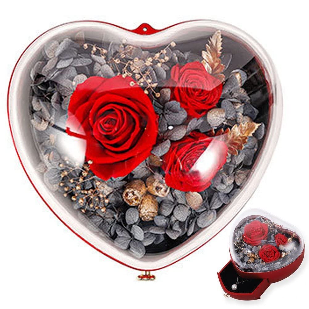 Fleurs artificielles et roses éternelles pour cadeau de Noël romantique