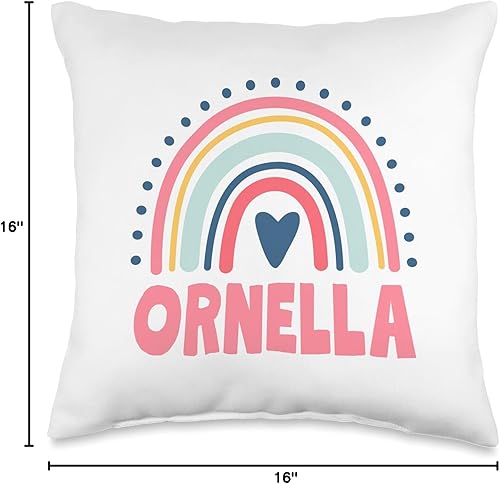 Miniatura 5 de Ornella Name Custom Woman Myth Legend - Almohada para fiesta de cumpleaños, 18 x 18 pulgadas, multicolor