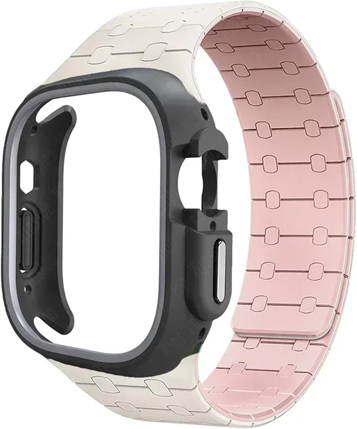 TPU Case Silicone Strap for Apple Watch Band Ultra 2 49mm 45mm 44mm 41mm Protective Case Bracelet for Iwatch Series 9 8 7 6 5 4 Watchbands