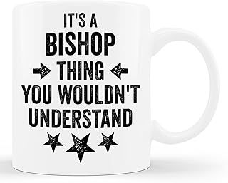 TerRine First Last Name Bishop Personalized Name Birthday Cup 11oz White Mug