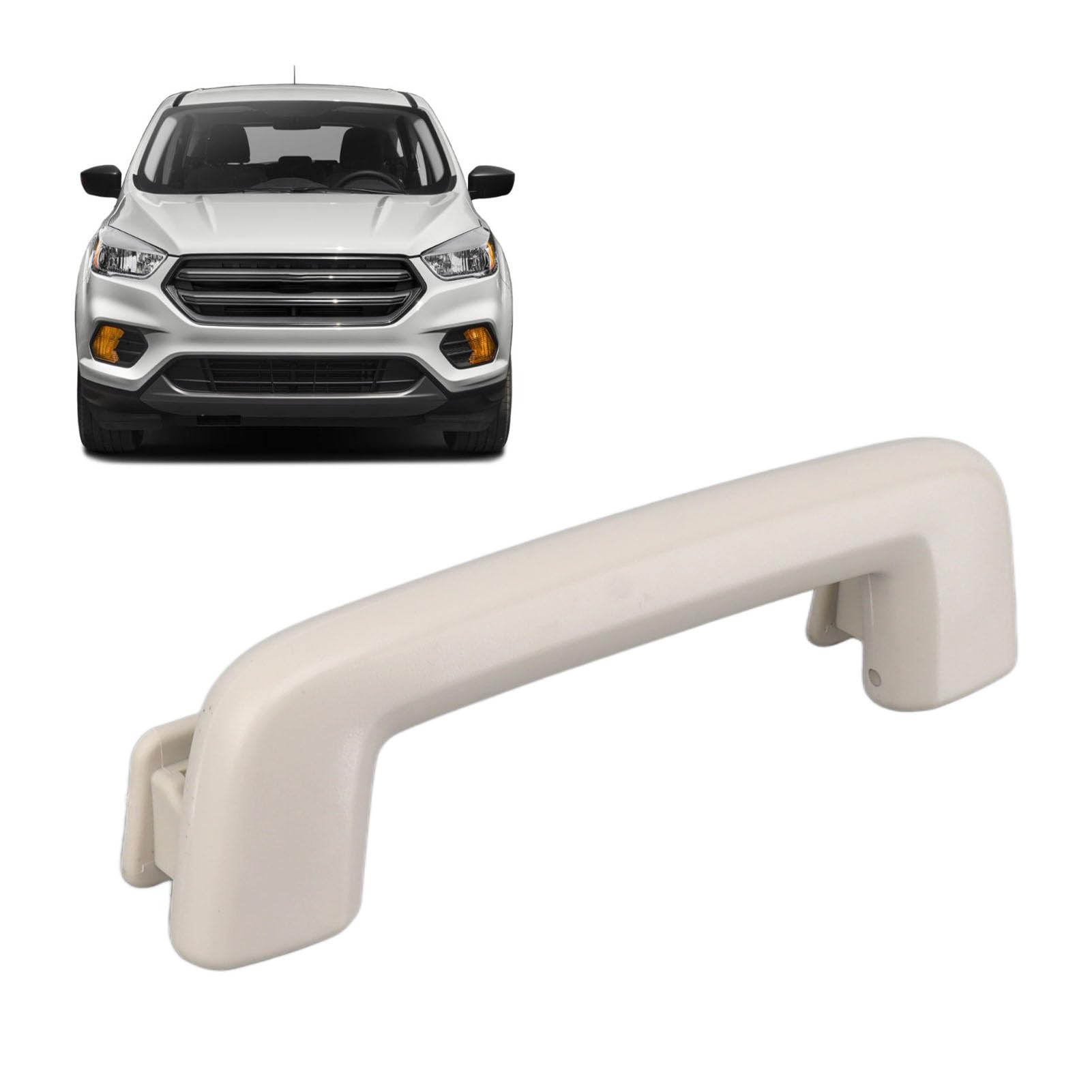 Manija de techo delantera, manija de agarre para techo interior del vehículo del lado del conductor con gancho OEM 7S7Z 5831406 AA, compatible con modelos 2012 a 2019
