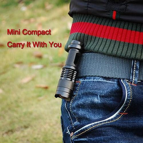 Miniatura 6 de Paquete de 4 linternas de luz verde de un solo modo de 150 yardas, linterna LED con luz verde para observación nocturna