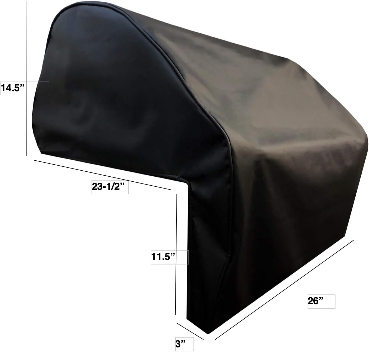 Windproof Covers 26 inch Heavy Duty Premium Vinyl Grill Cover to fit Firemagic Model A530i Built-in Grill