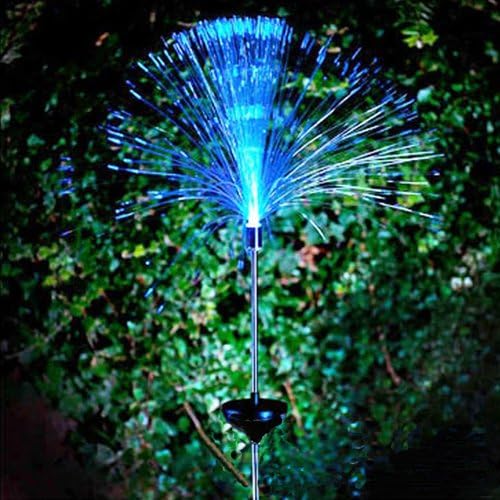 Solar Fibre Optic LED Light Garden Patio Color Changing For Decoration