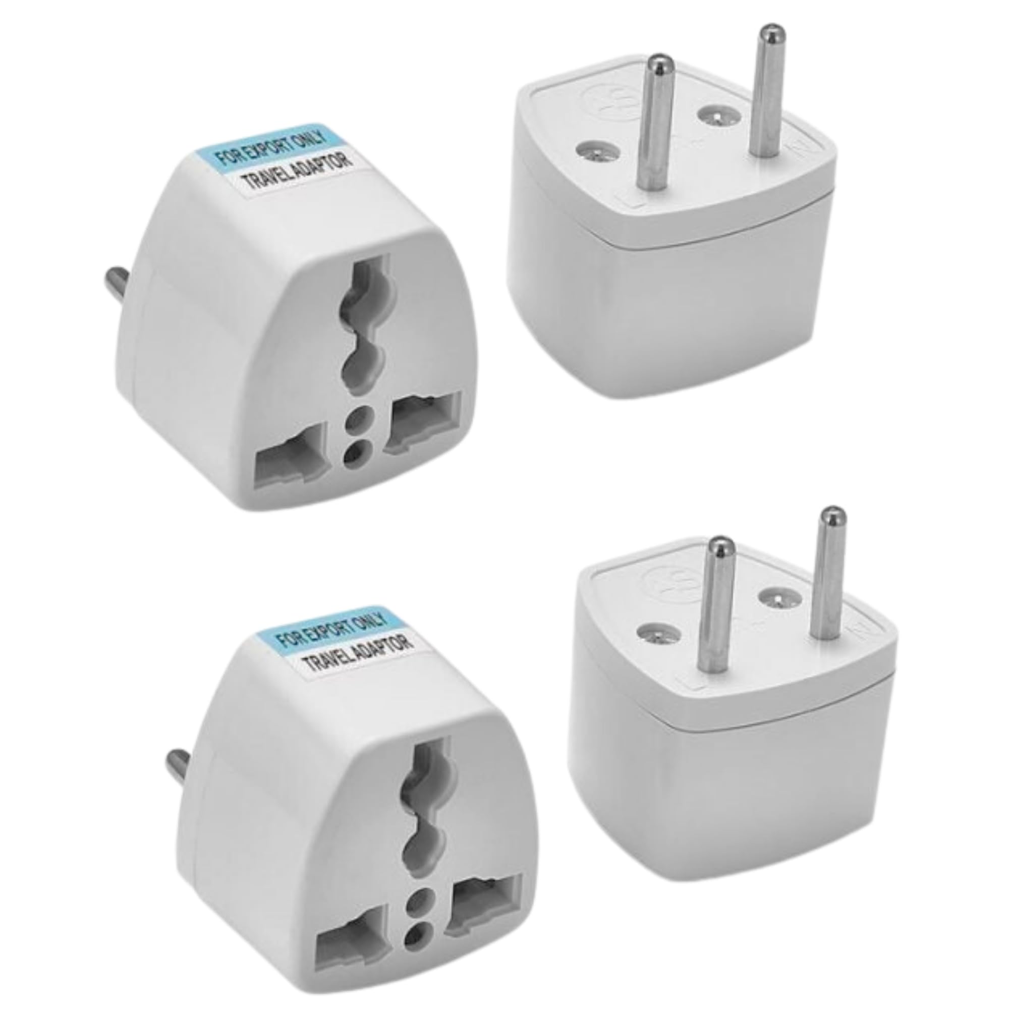 Hi-Plasst India to Europe Travel Adapter Plug (Pack of 4) Type C Power Plug Converter, Universal Socket for Denmark, Switzerland, Italy, Brazil, South Africa, Israel - Compact & Lightweight for Travel-image-31