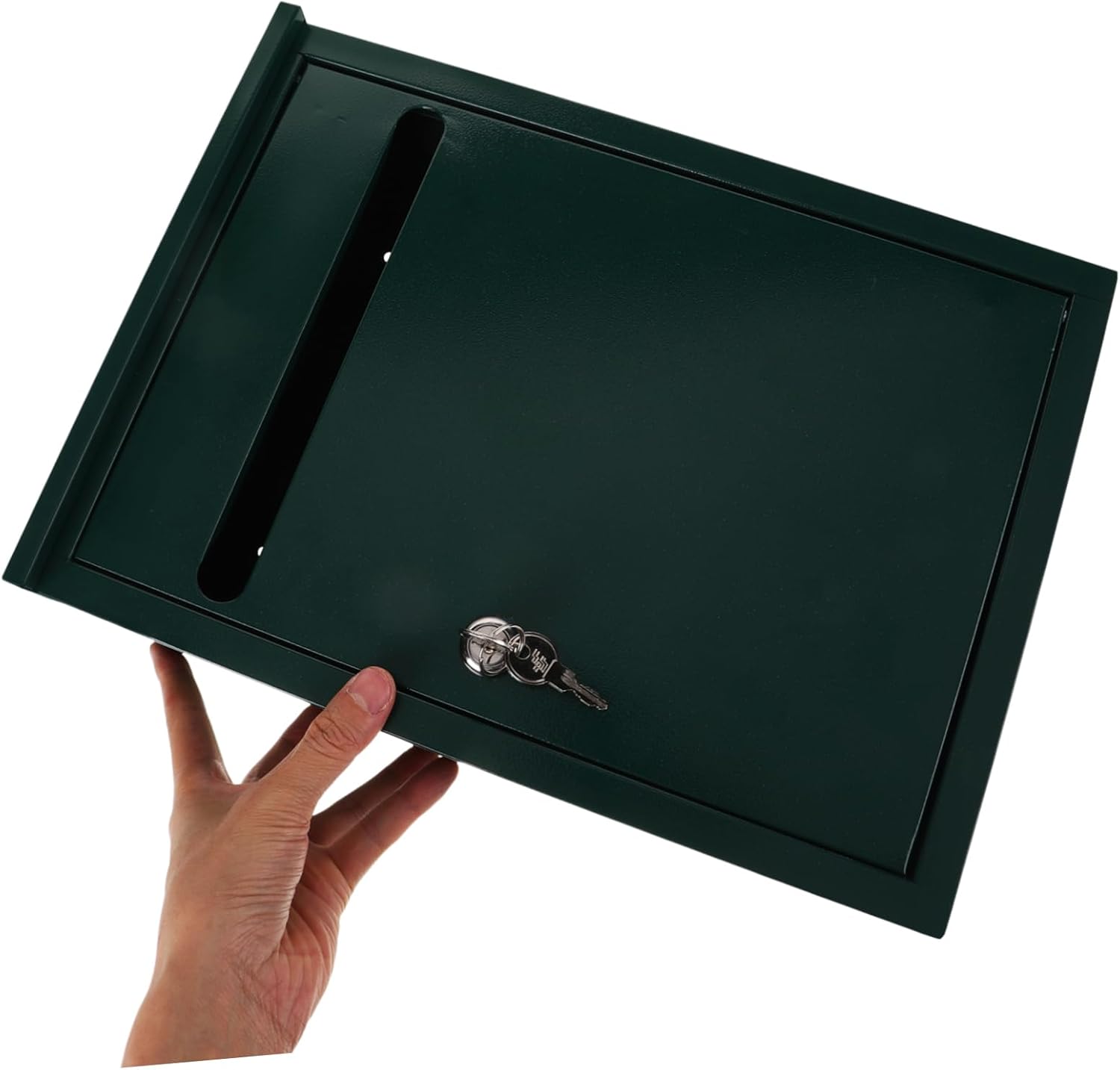 jojofuny Wall Mount Locking Suggestion Box Metal Complaint Mailbox for School Reports Secure Letter 1 Piece