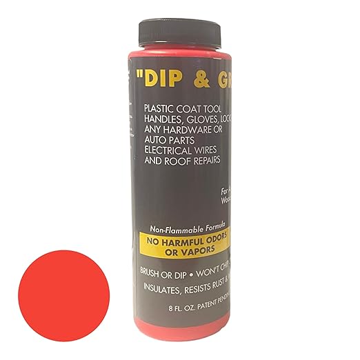 Dip and Grip (Red) Rubberized Plastic Coating Tool Handles Broken Wires