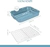 KitchenCraft Roasting Tin with Rack, Stainless Steel Construction, Rectangular Shape, Dishwasher Safe, Oven Safe, Freezer Safe, 43 x 31 cm, 5.5L Capacity, Silver