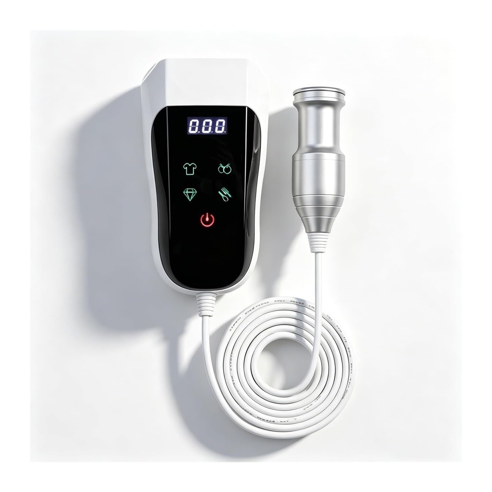 Pulitore ad ultrasuoni portatile for uso domestico | 4 modalità di pulizia e timer automatico, bacchetta di pulizia a ultrasuoni da 60 kHz, for occhiali, frutti di mare.