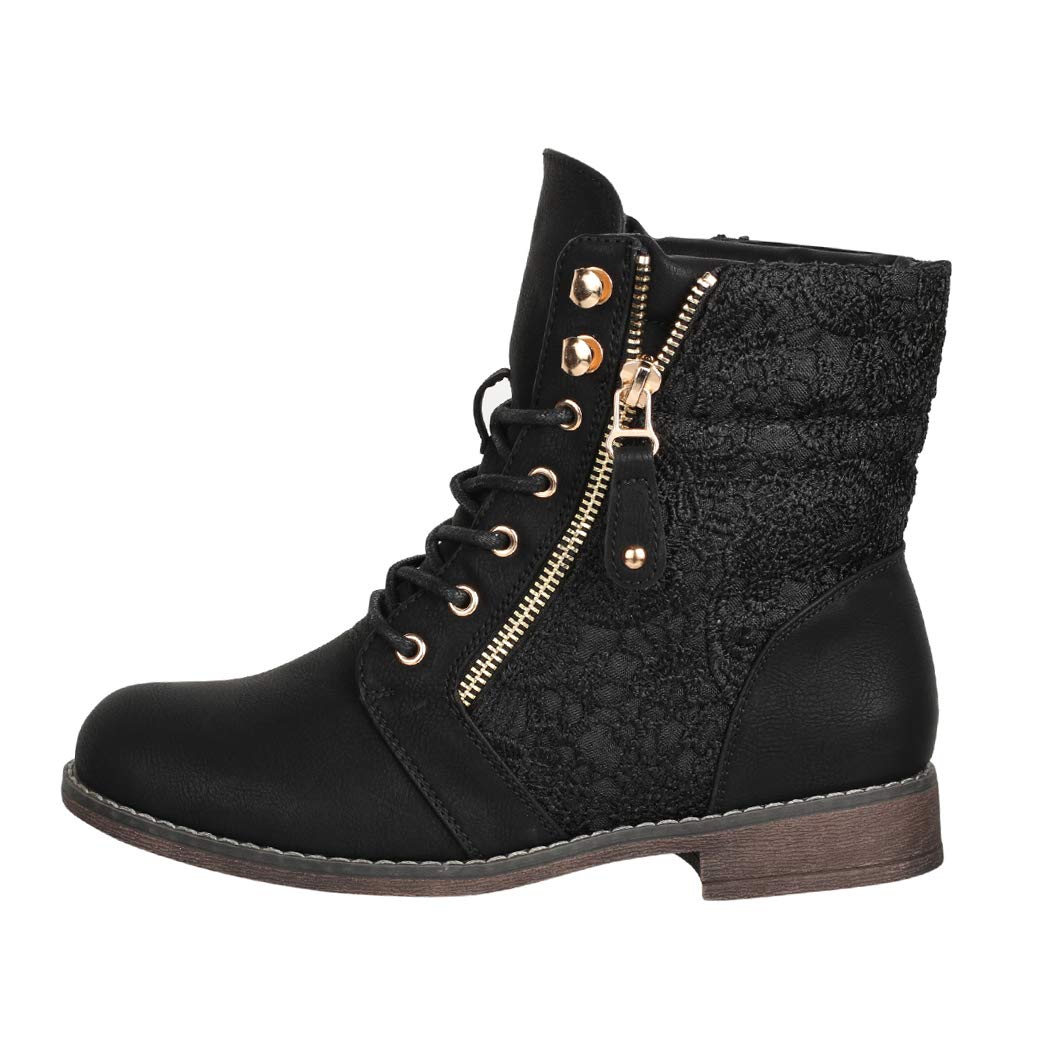 Elara Damskie botki Worker Boots Pointed Chunkyrayan