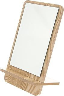 Homoyoyo Wooden Makeup Mirror Tabletop Single...