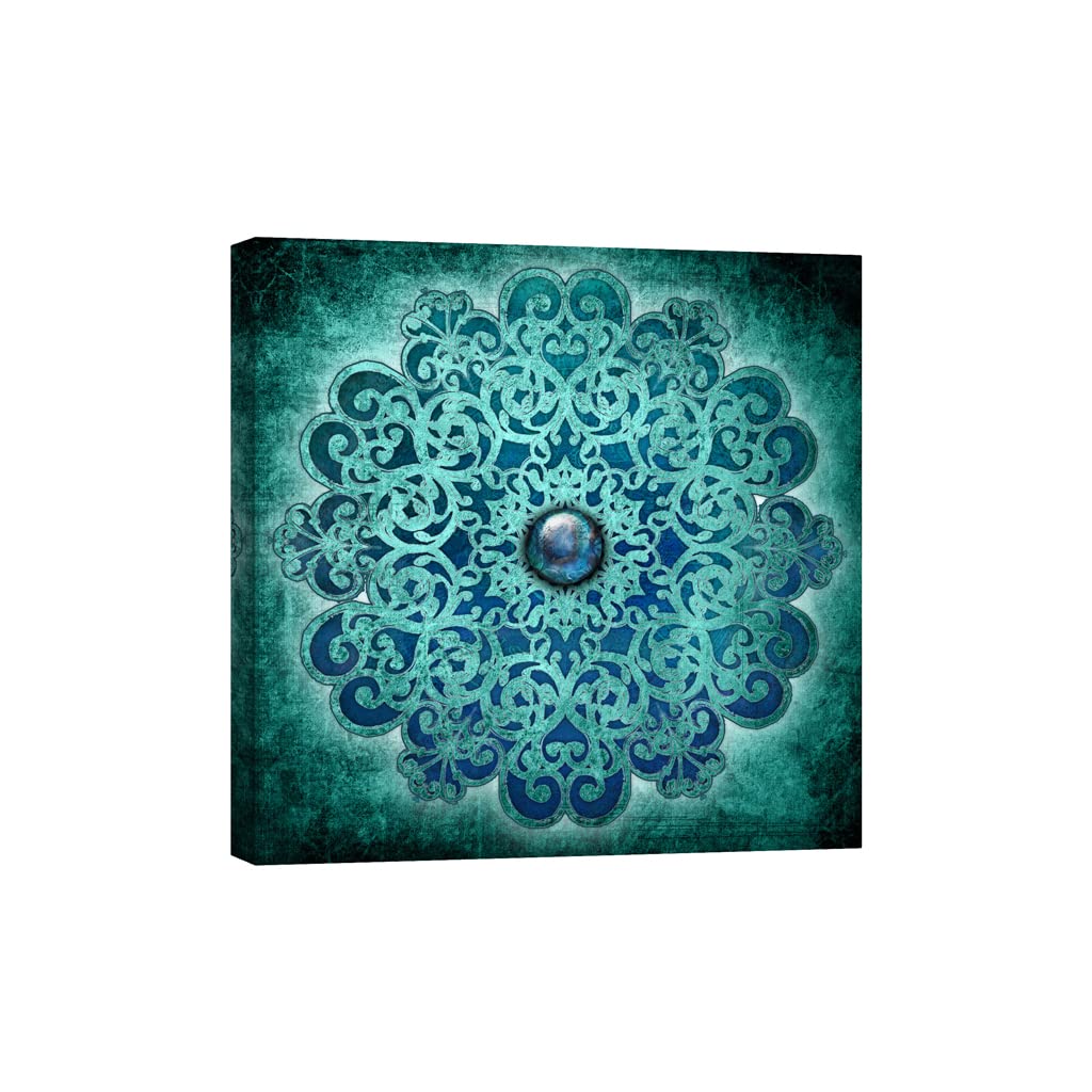 Tableau phosphorescent 80x80 cm contre l'obscurité avec canvas DCK086-1