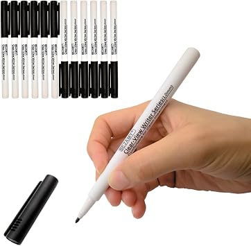 Bullet Tip-1.0mm, PACK of 12, Black Water-Based ink Clear-View Writer Bold Writing Pen, Low Vision Assistive Writing Tool for Visual Impairment,Odorless,Non-Toxic,No Oil,Alcohol Free