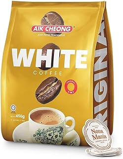 Aik Cheong Instant 3 in 1 White Coffee Tarik Original 600g. (40g.x15 Sachets)