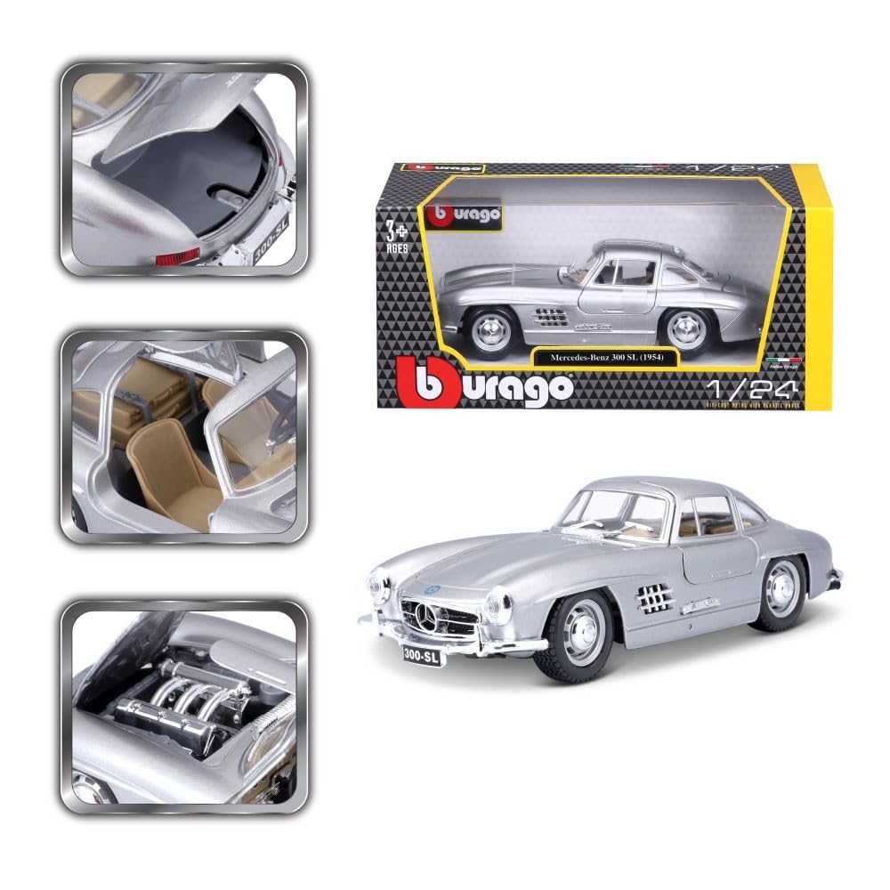 Bburago 1:24 MERCEDES BENZ 300 SL (1954) Diecast Car