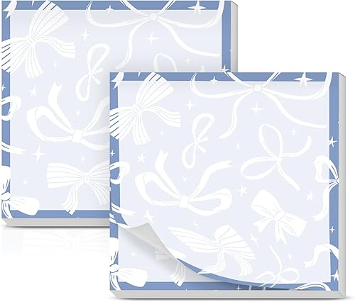 Miniatura 12 de Paquete de 2 notas adhesivas de 3 x 3 pulgadas, almohadillas autoadhesivas, lindas notas adhesivas, divertido bloc de notas a granel fácil de Flor