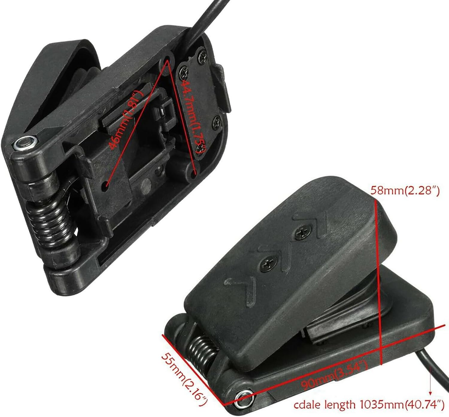 36V 500W Brush Electric Motor Speed Controller Foot Pedal for Scooter Quad ATV Bicycle