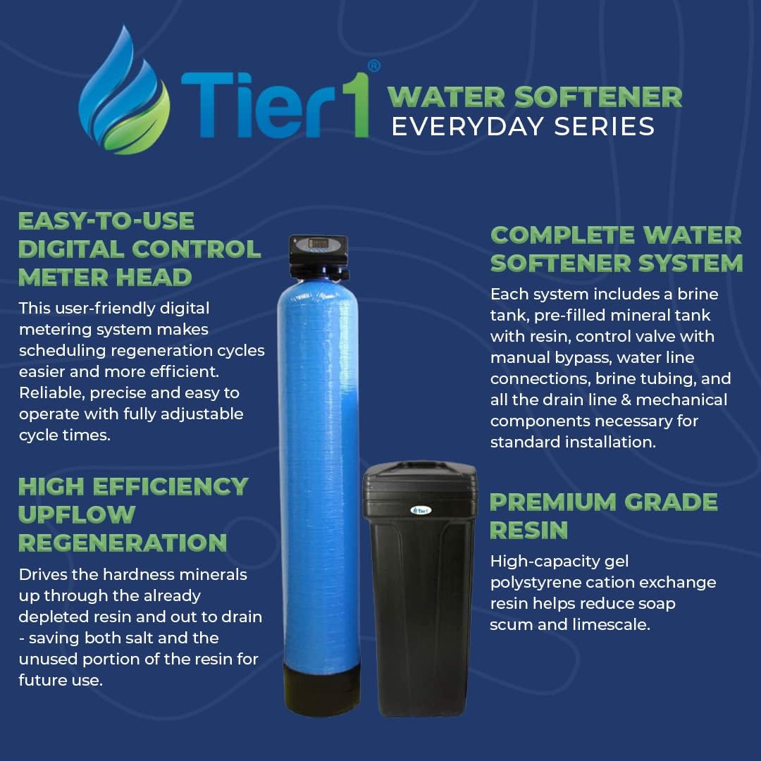 Authentic Crazy Deals Tier1 48,000 Grain High Efficiency Digital Whole House Water Softener System - Everyday Series Black Friday 🔥 Tier1 48,000 Grain High Efficiency Digital Whole House Water Softener System - Everyday Series