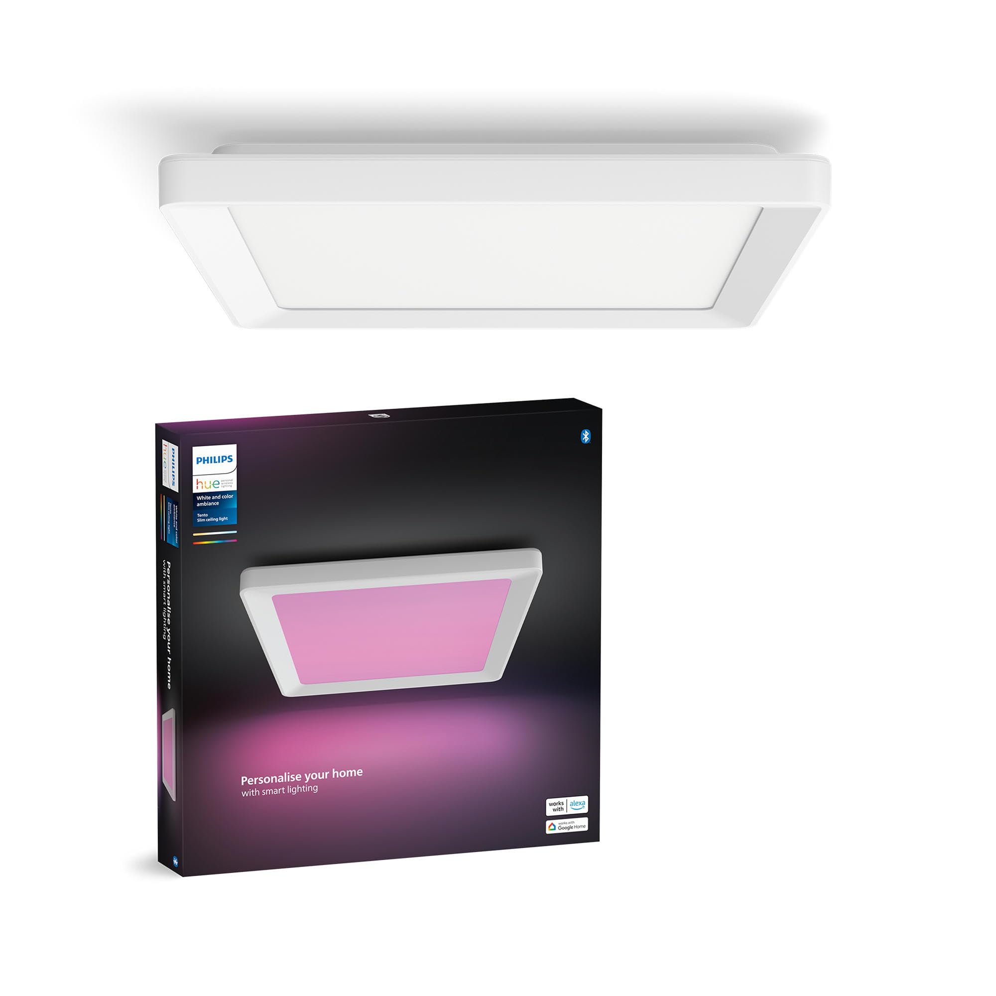 Philips Hue Tento WCA Slim Kare Tavan Paneli 30x30cm Beyaz