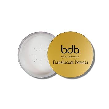 Billion Dollar Beauty Translucent Powder - Shine-Reducing Soft Matte Setting Makeup Powder with Vitamin E & Jojoba Oil, Brightening Skin Tone Balancing Formula