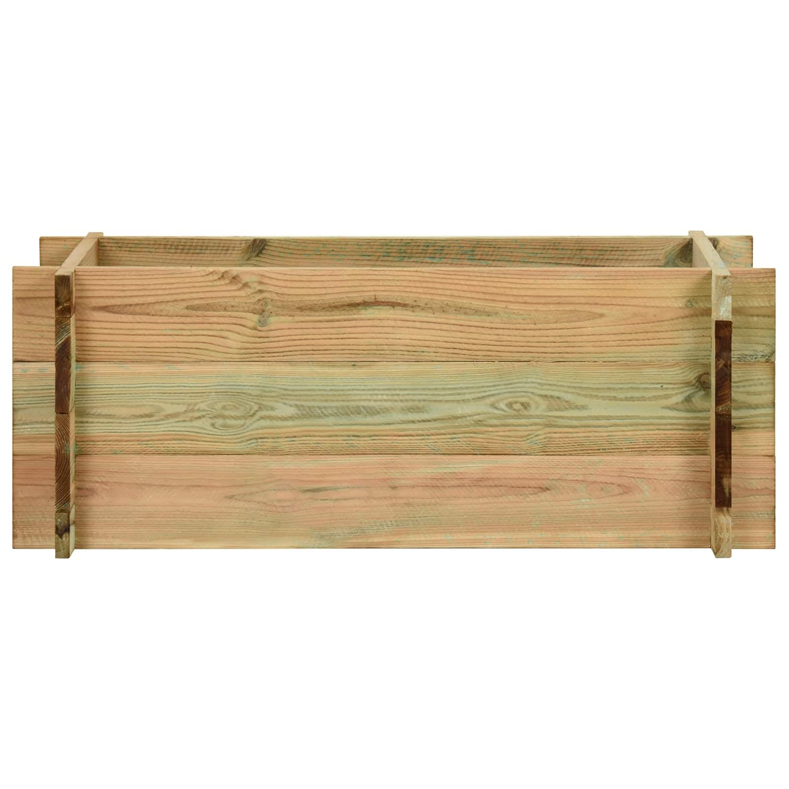 vidaXL Podwyższony ogród warzywny zielony 120 x 80 x 32 cm