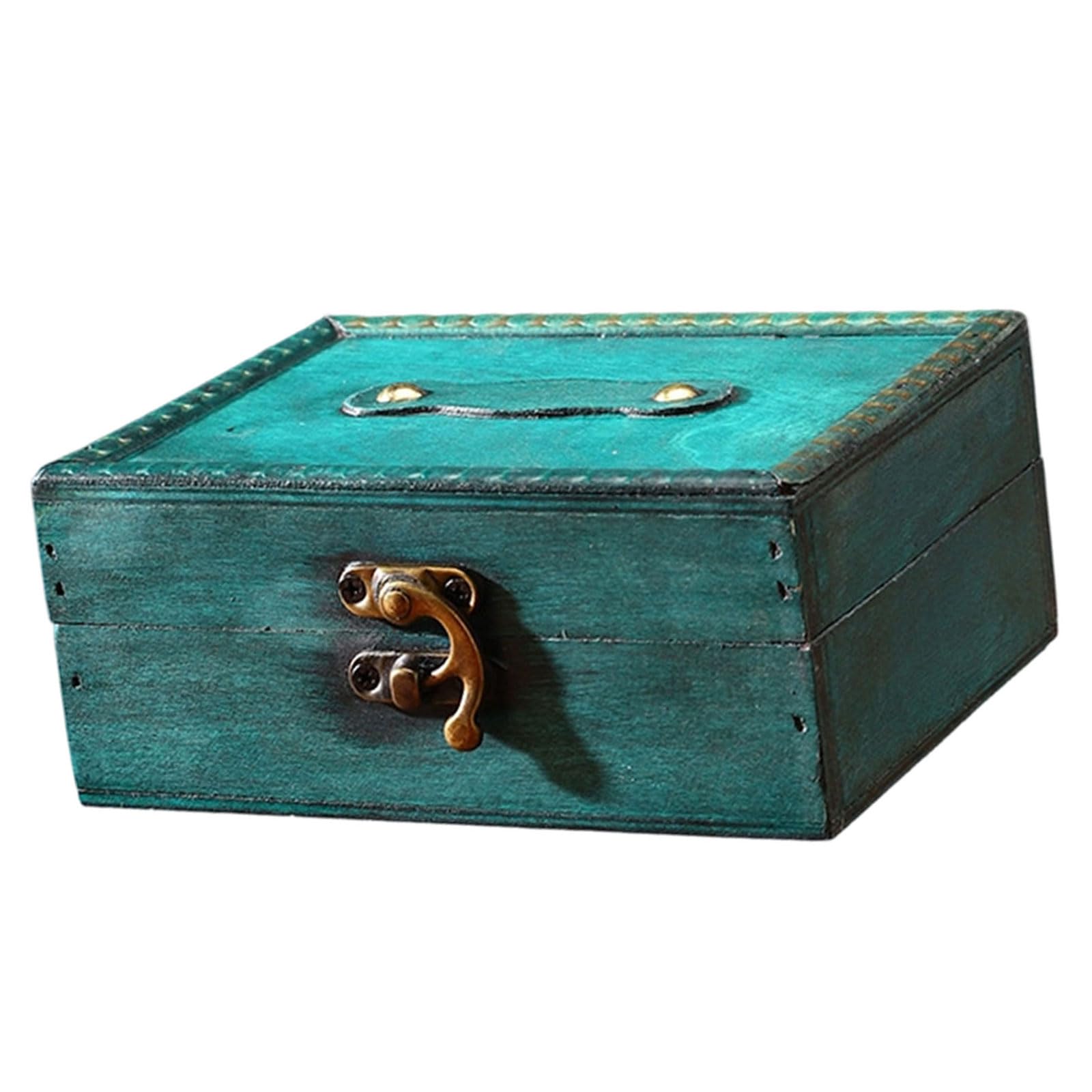 uikios Wooden Decorative Box for Jewelry Storage and Display Cabinet Keepsakes Chest with Mechanism Trinket Organiser Secure Locking Storage Box