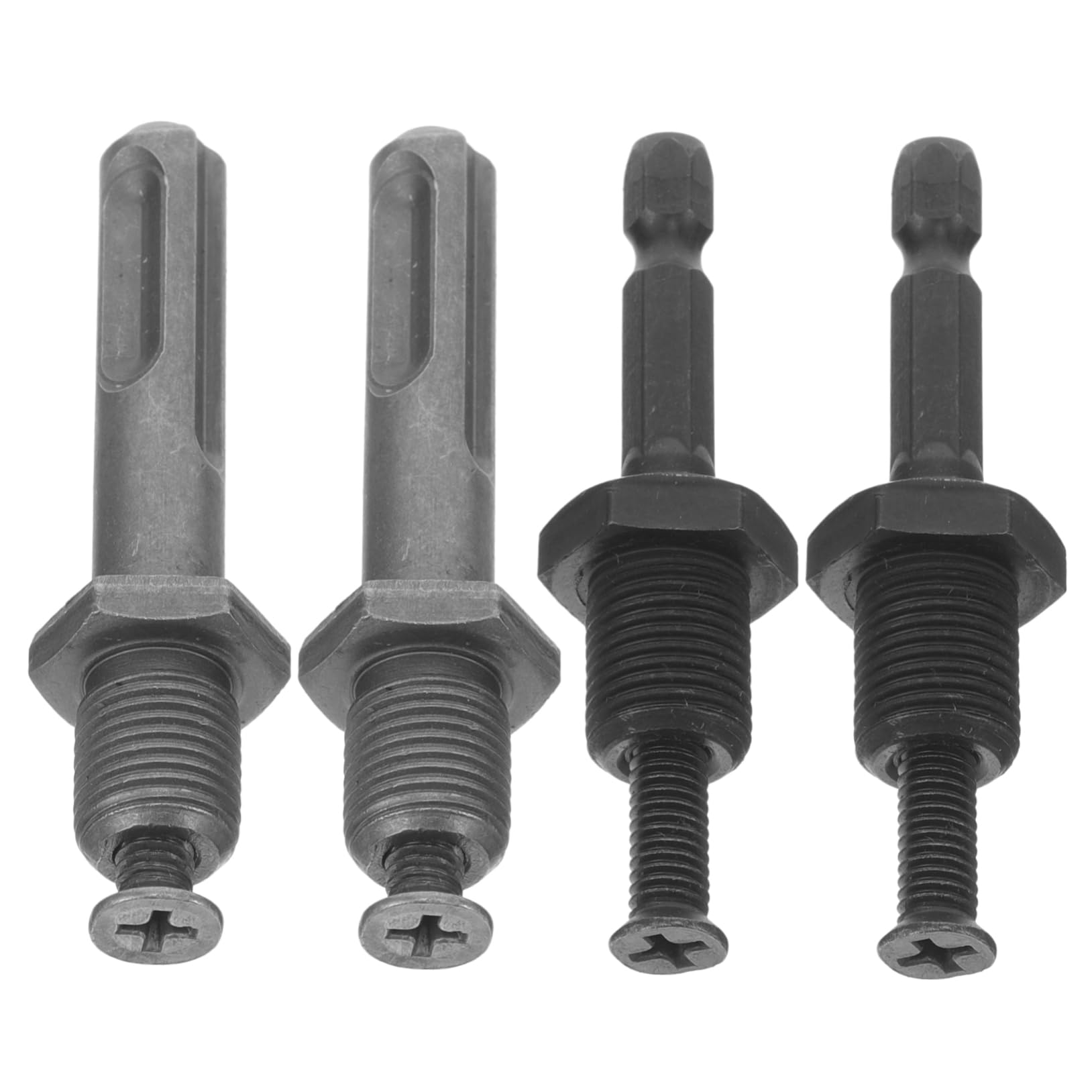 LIFKICH 4pcs High Carbon Steel Drill Chuck Adapter Impact Driver Socket Converter for Drill Socket Adapter Impact Driver Adapter Drill Socket Adapter (1/2 Inch)