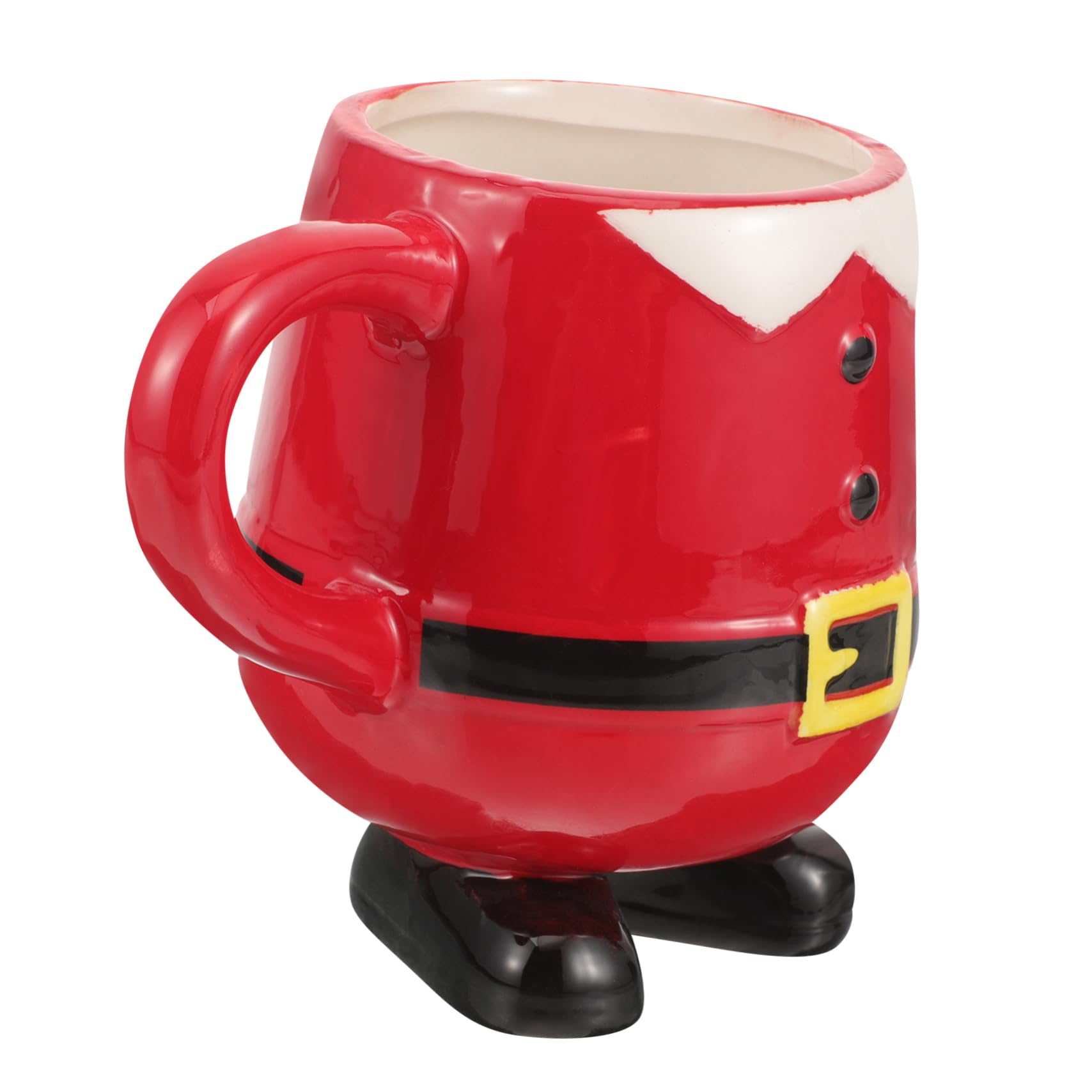 Taza De Cerámica Navideña Creativa Diseño De Muñeco Papá Noel para Decoración De Fiestas y De Navidad para Bebidas Calientes y Frías
