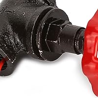 Vista 6 de Garosa Válvula de luz steampunk con válvula de parada de 1/2 pulgada, interruptor de luz retro con cable para tubería de agua, luz de mesa vintage