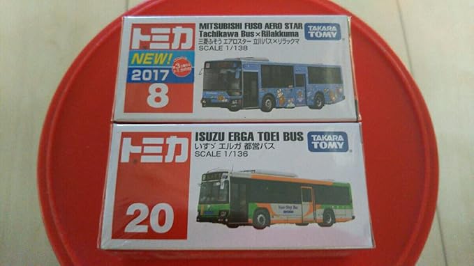 Amazon トミカ 赤箱 都営バス エルガ 立川バス リラックマラッピングバス 2点セット アニメ 萌えグッズ 通販